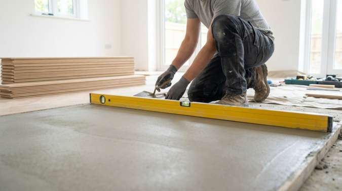 Comment réaliser une dalle béton pour parquet flottant