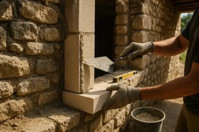 Comment créer une ouverture sécurisée dans un mur en pierre